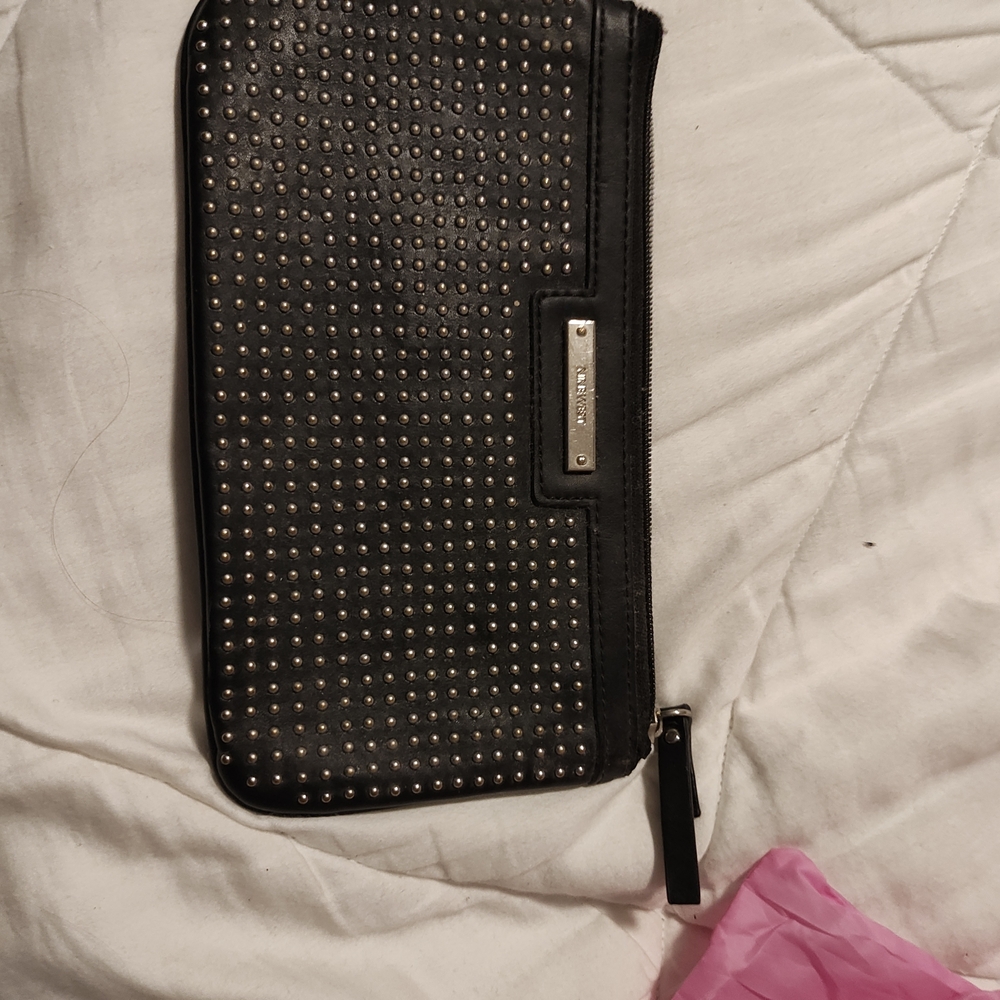 Nine West Black Studded Clutch